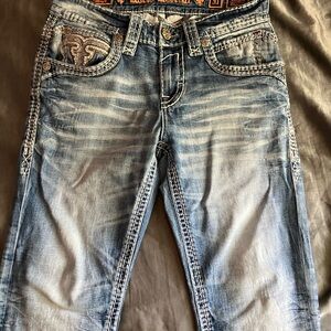 Rock Revival Light Blue Relaxed Jeans